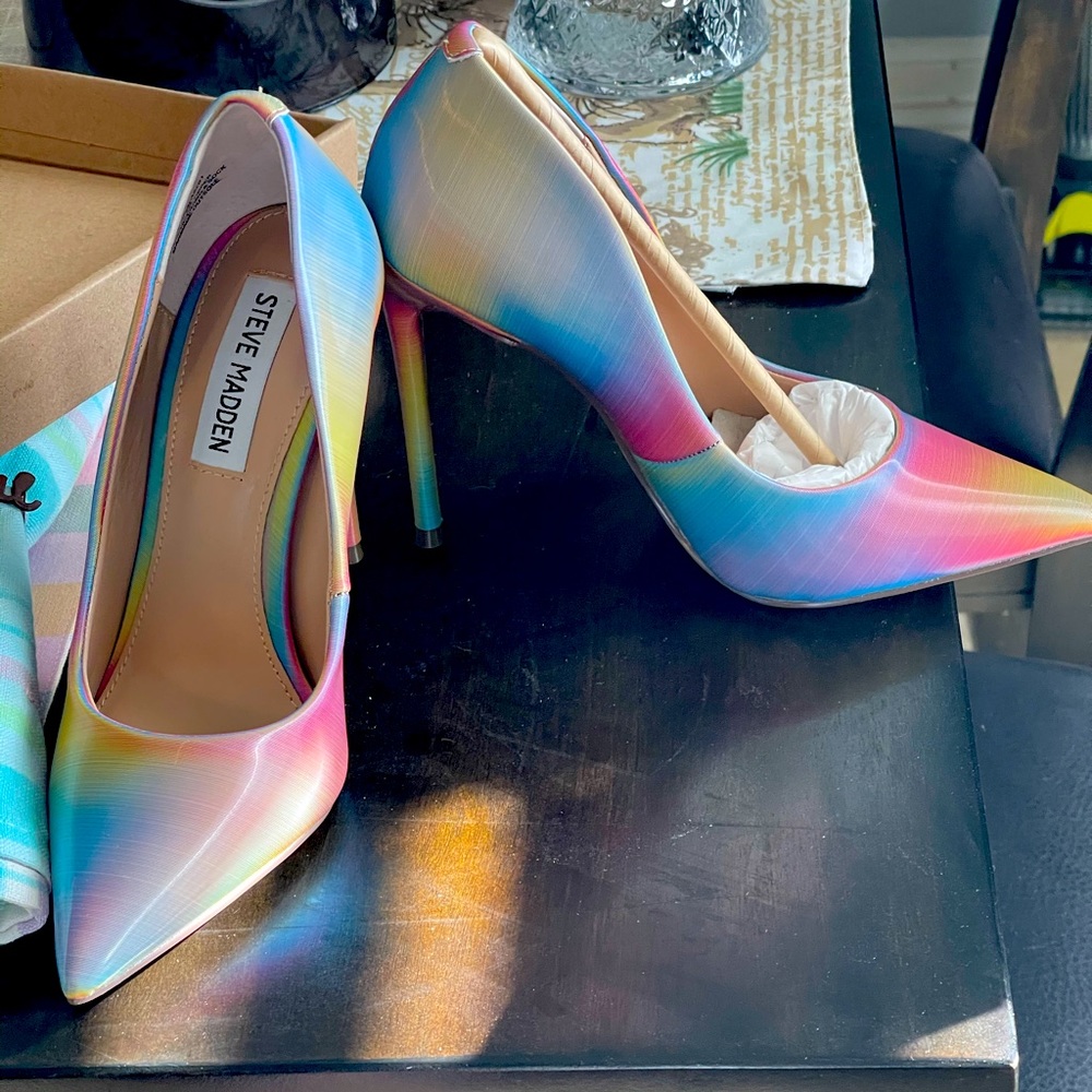 Steve Madden Rainbow heels